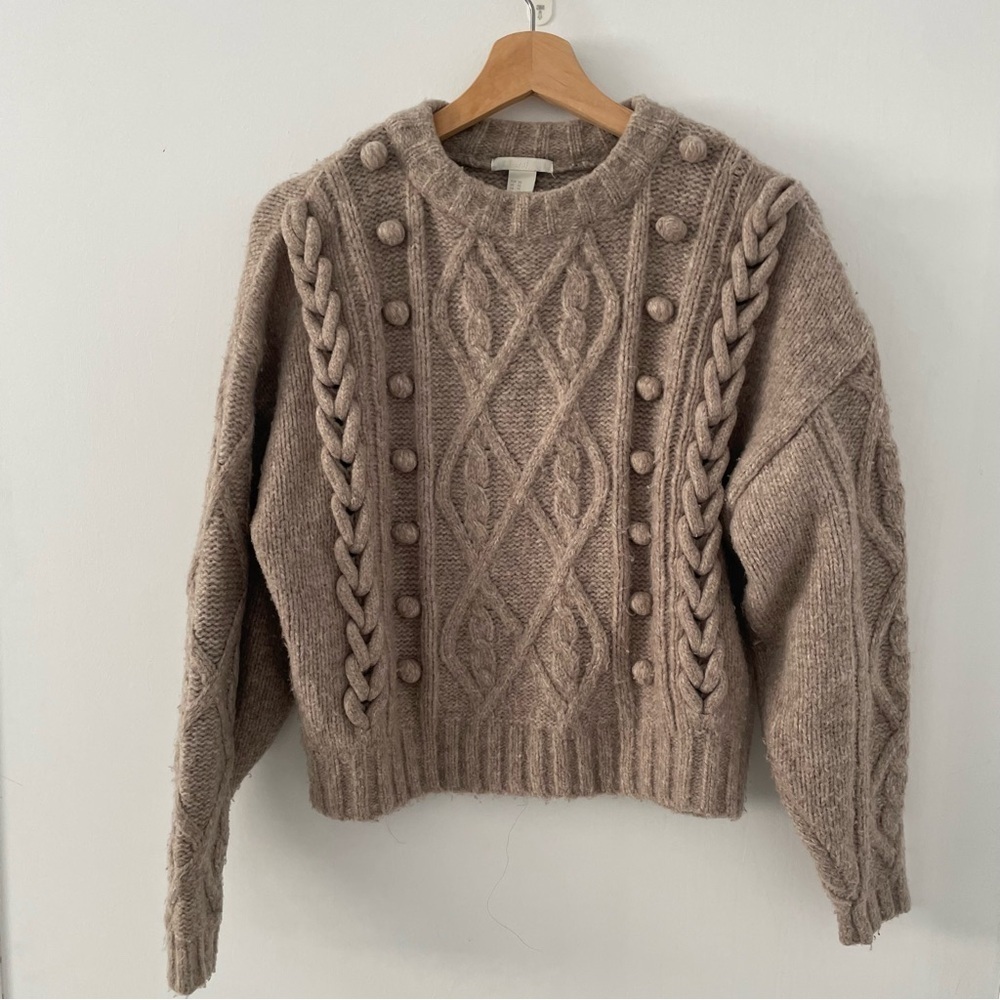 H&M CABLE-KNIT SWEATER XS - Picture 5 of 7